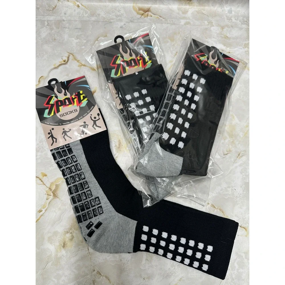SPORT SOCKS Women Breathable Non Slip Grip Soccer Gym Workout Athletic Socks